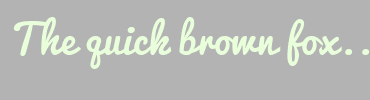Image with Font Color E9FFDB and Background Color B3B3B3